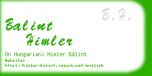 balint himler business card
